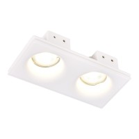 ST LUCE ST254.328.02 Светильник встраиваемый из гипса Белый GU10 2*50W IP20 L200xW100xH45 180-240V Без ламп ST254.328.02 фото