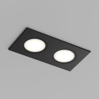 DK3112-BK Встраиваемый влагозащищенный светильник PORT, 2×15 Вт макс., LED, GU5.3, IP65, корпус из полимера, цвет чёрный DK3112-BK фото