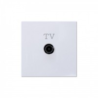Jasmart FD Белый глянцевый Розетка TV Φ9.5mm оконечная FD6001W фото