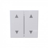 Jasmart FD Белый глянцевый Выключатель 2-кл жалюзи 10A 250V~ FD3028W фото