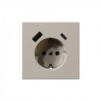 Jasmart FD Сахара Розетка с/з со шторками 16A c USB A+C 25W FD5501USB-25SH фото