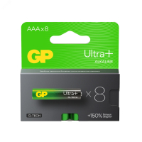 Батарейка алкалиновая c технологией G-tech GP Ultra Plus Alkaline 24А AАA - 8 шт. на блистере 620 GP Batteries pe803072 фото