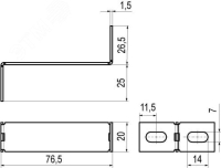 Держатель ОП для консолей BBH-60/70 BMZ1502 DKC pe700160 фото