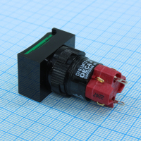 D16LMT2-1ABKG D16LMT2-1ABKG, Переключатель кнопочный без фиксации 250В/5А LED подсветка 24В DECA pe440576 фото