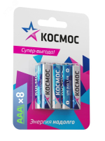 Элемент питания алкалиновый AAA/LR03 BP-8 (блист.8шт) KOCLR03BL8 Космос pe583168 фото