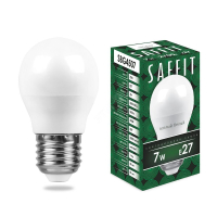Лампа светодиодная LED 7вт Е27 теплый матовый шар 55036 Feron pe802049 фото