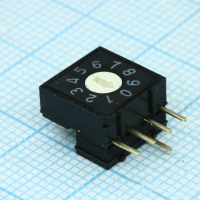 A6RV101RF Кодирующий переключатель, Система кодирования DEC/BCD 10 позиций 25mA 24V OMRON pe450306 фото
