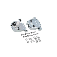 DS1046-15C1S1 Кожух для D-SUB разьема 15 контактов с короткими винтами, пластик, хромированный CONNFLY pe517634 фото