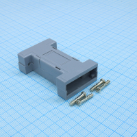 DS1061-09PA1 Кожух для переходника D-SUB разьемов 9 контактов, пластик, серый CONNFLY pe523266 фото