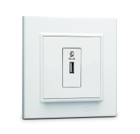 Розетка для зарядного устройства USB KAREA бел. 56001465 Makel pe657667 фото