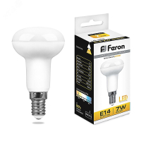 Лампа светодиодная LED зеркальная 7вт Е14 R50 теплый 25513 Feron pe802051 фото