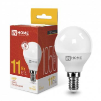 Лампа светодиодная LED-ШАР-VC 11Вт 230В Е14 3000К 990Лм 4690612020587 IN HOME pe679939 фото