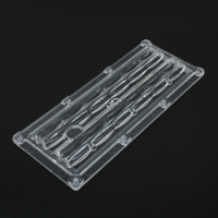 ALSP173DXXLEDP60G Групповая прямоугольная линза 2x6 на 12 светодиодов 3030/3535/5050, эфф=90%, диаграмма для спорта, 173x71.4мм, PC или PMMA ASAHI OPTICS pe796420 фото