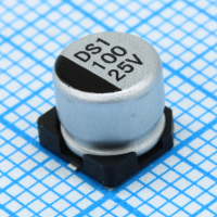 CDS006M331E06PKKKV00R Конденсатор алюминиевый электролитический 330мкФ ±20% 6.3В (6.3 X 6мм) для поверхностного монтажа 0.3 Ом 300мА 2000час 105°С лента на катушке Suscon pe569604 фото