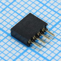 DS1065-01-1X4S8BV Разъем штыревой однорядный 4 контакта, розетка прямая на плату, шаг 1.27мм, высота 4.40мм CONNFLY pe589573 фото