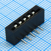 DS1020-05RT1D FPC разъем для шлейфа на плату угловой 5pin, шаг 2.54мм CONNFLY pe391430 фото