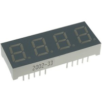 CA04-41GWA 4-х разрядный индикатор 10,16мм/зеленый/568нм/1.9-6.4мкд Kingbright pe5383 фото