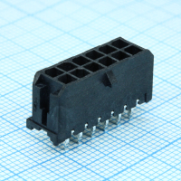 430451212 Прямоугольный разъем, Серия Micro-Fit 3.0 43045, 12 контакт(-ов), Штыревой Разъем, 3 мм монтаж в отверстие Molex pe414215 фото