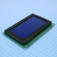 HTM12864K-25W-N5P-V01 ЖКИ графич, 128 х 64, STN Blue Negative/Transmissiv, подсв. LED Белая, VDD = 5V, 6 o'cl, -20...+70°C драйвер SBN0064G HOTLCD pe820743 фото