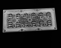 ALST173D12LED5050T2M Групповая прямоугольная линза 2x6 на 12 светодиодов 3030/3535/5050, эфф=93%, диаграмма T2 , 173x71.4мм H:9,65мм, PMMA ASAHI OPTICS pe521479 фото