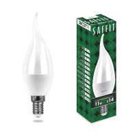 Лампа светодиодная LED 11вт Е14 белый матовая свеча на ветру 55134 Feron pe801800 фото