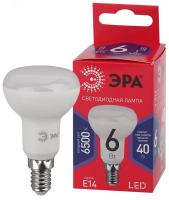 Лампа светодиодная RED LINE LED R50-6W-865-E14 R 6Вт R50 рефлектор 6500К холод.бел. E14 Б0045335 Эра pe661257 фото