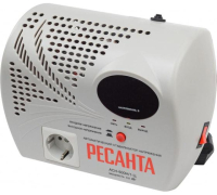 Стабилизатор напряжения АСН-500 Н/1-Ц 1ф 0.5кВт настен. с розеткой IP20 релейный 63/6/9 Ресанта pe582665 фото