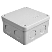 Коробка распределительная ОП 105х105х56мм IP54 7 выходов без гермовводов крышка на винтах сер. Epplast 115062 Электропромпласт pe587273 фото