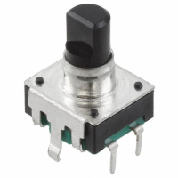 PEC12R-4230F-S0024 Энкодер PEC12, 24 щелчка, 24 импульса, пластмассовый вал с лыской 30мм, с кнопкой, горизонтальные выводы BOURNS pe305162 фото