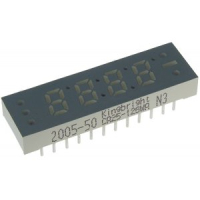 CA25-12GWA 4-х разрядный индикатор 6,2мм/зеленый/568нм/3-10.5мкд Kingbright pe5387 фото