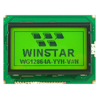 WG12864A-YYH-V#N ЖКИ графич, 128 x 64, STN Ж-Зел Positive/Transfl, подсв. LED Ж-Зел, контроллер NT7108, 6 o`cl, -20...+70C WINSTAR pe158475 фото