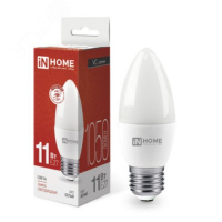 Лампа светодиодная LED-СВЕЧА-VC 11Вт свеча 4000К нейтр. бел. E27 1050лм 230В 4690612020495 IN HOME pe576267 фото