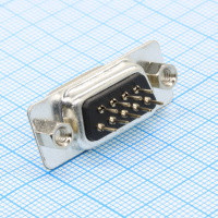 DS1034-09MBNSI26 Разъем D-Sub, вилка 9 контактов прямая на плату, черный изолятор, CS Type 4.0мм CONNFLY pe391179 фото