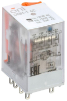 Реле интерфейсное ORM-1 4C 220В AC с LED и тест. кнопкой ORM-1-4C-AC220V-L-B ONI pe546829 фото