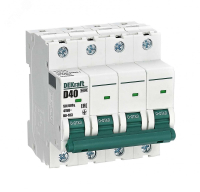 Выключатель автоматический 4Р 40А х-ка D ВА-103 6кА 12389DEK Systeme Electric pe876557 фото
