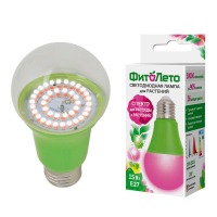 Лампа светодиодная для растений. LED-A60-15W/SPSB/E27/CL PLP30GR Форма A, прозрачная. Спектр для рассады и цветения. Картон. ТМ UL-00004582 Uniel pe819469 фото