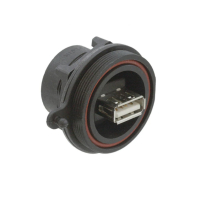 PX0842/A USB ADAPTOR, 2.0 TYPE A-TYPE B, IP68; USB Connector Type:USB Type A; USB Standard:USB 2.0; Gender:Receptacle; No. of Positions:4 Position; Connector Mounting:Panel Mount; IP Rating:IP68; Prod pe476686 фото