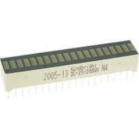 DC-20/20YWA Индикатор шкальный 20-сегментный / желтый/588нм/3.6-9мкд Kingbright pe85518 фото