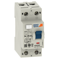 ВДТ без защиты от сверхтоков OptiDin DМ63-2225-AС-УХЛ4 (2P, 25, 30mA) 254166 КЭАЗ pe655631 фото