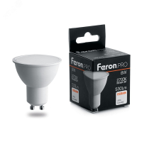 Лампа светодиодная LED 8вт 230в GU10 теплый Feron.PRO 38092 Feron pe802063 фото