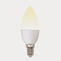 Лампа светодиодная с трехступенчатым диммером 100-50-10 LED 6вт 175-250В свеча 510Лм Е14 3000К Multibrigh UL-00002373 Uniel pe819471 фото