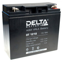 DT1218 Аккумулятор свинцово-кислотный, размер 181х76х167, 12В, 18Ач DELTA pe325135 фото