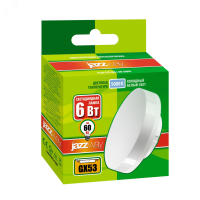 Лампа светодиодная PLED-ECO 6Вт таблетка матовая 5000К холод. бел. GX53 460лм 230В 2852007 Jazzway pe575248 фото