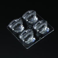 ALSP50D4LEDS5050T3VS-C Групповая квадратная линза 2x2 на 4 светодиода 5050/3030, Sport Lighting эфф=90%, 50x50мм H:14,35мм, PC ASAHI OPTICS pe540946 фото