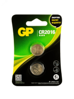 Батарейка дисковая литиевая GP Lithium CR2016 - 2 шт. в блистере 17036 GP Batteries pe803090 фото