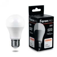 Лампа светодиодная LED 9вт Е27 белый Feron.PRO 38027 Feron pe802067 фото