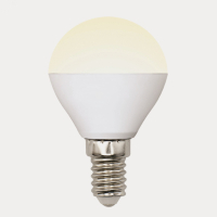 Лампа светодиодная с трехступенчатым диммером 100-50-10 LED 6вт 175-250В шар 510Лм Е14 3000К Multibrigh UL-00002375 Uniel pe819475 фото