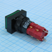 D16LMT1-2ABKG D16LMT1-2ABKG, Переключатель кнопочный без фиксации 250В/5А LED подсветка 24В DECA pe440595 фото