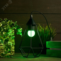 Лампа светодиодная 1Вт шар d45 5LED зел. E27 405-114 NEON-NIGHT pe654355 фото