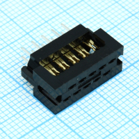 746610-1 Разъем IDC вилка 10 контактов шаг 2.54 мм IDT угловой монтаж на кабель TE Connectivity pe473109 фото